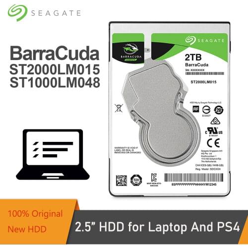 Seagate 1TB 2TB 2.5inch Internal HDD Notebook Hard Disk Drive 7mm 5400RPM SATA 6Gb/s 128MB Cache 2.5" HDD For Laptop ST1000LM048