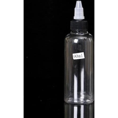 10PCS 90ml 3OZ Twist Cap Empty Plastic Transparent Tattoo Ink Pigment Clear Bottle Supplies Tattoo Pigment Ink Bottle