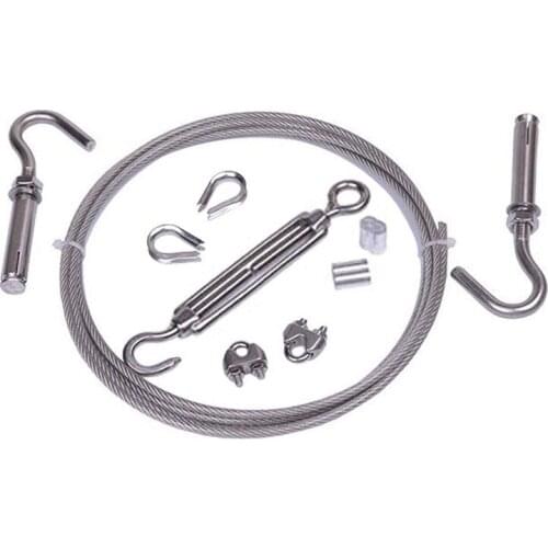 2/3/4/5/6/8/10/12/15 Meter Steel PVC Coated Flexible Wire Rope Soft Cable Transparent Stainless Steel Clothesline Diameter 4/5mm