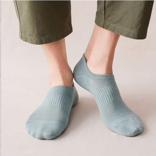 3 Pairs/Lot Mens Socks Cotton Breathable Comfortable Spring Summer Short Ankle Socks Invisible Male Boat Socks Chaussette Homme
