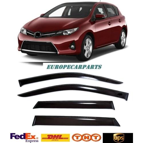 For Toyota Auris Hb 2012-2018 Window Visors Sun Rain Guard Vent Deflectors 4 pieces