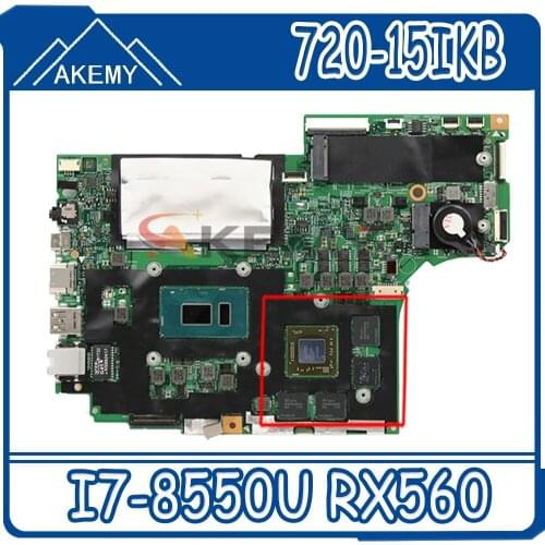 720-15IKB motherboard Mainboard for lenovo ideapad 81C7 LB720 16877-1M 448.0CJ03.001M 5B20Q26387 5B20Q26405 I7-8550U RX560 4G 4G