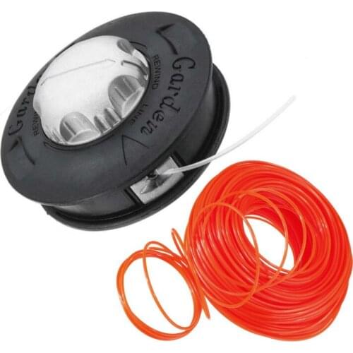 Aluminum Grass Trimmer Head Nylon Trimmer Line M10 X 1.25 LH Female Brush Cutter Lawn Mower Parts Strimmer Garden Tools 2 Lines