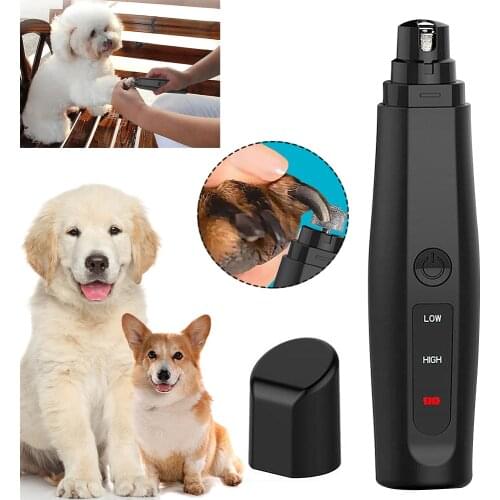 Electric Dog Nail File Grinder Clippers Pet Cat Claw Grooming Trimmer Tools 2