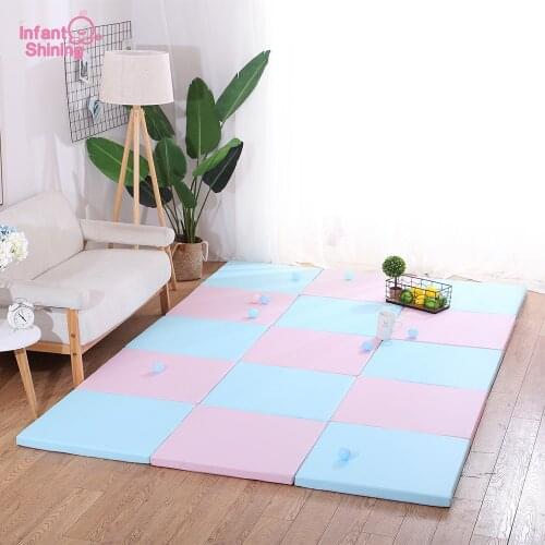 Infant Shining Baby Mat 4CM Thick Play Mat 1PC Soft Carpet Kid Mats Puzzle Playmat for Children 60x60CM