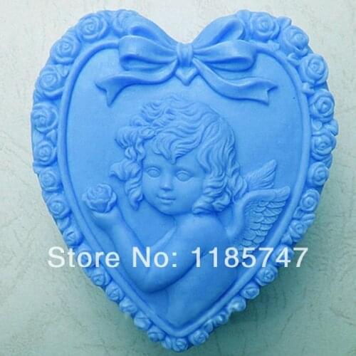 Great-Mold 3D Baby Heart Silicone Soap Mould Decorating Cake Mold Chocolate Mold Silicone Molds for Soap