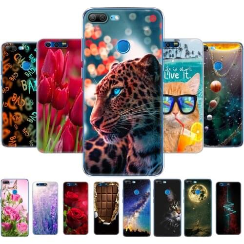 For Huawei Honor 9 Case Back Cover For huawei honor 9 lite Phone Case Bumper Silicon Soft TPU Protective Coque Printing Fundas