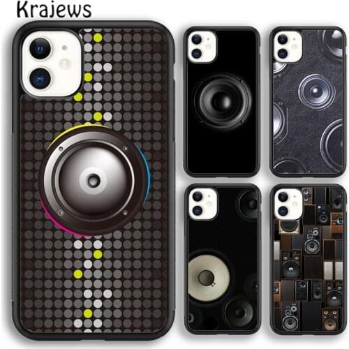 Krajews Massive Music Speakers Phone Case Cover For iPhone 5 6s 7 8 plus X XR XS 11 12 pro max Samsung Galaxy S8 S9 S10 Plus