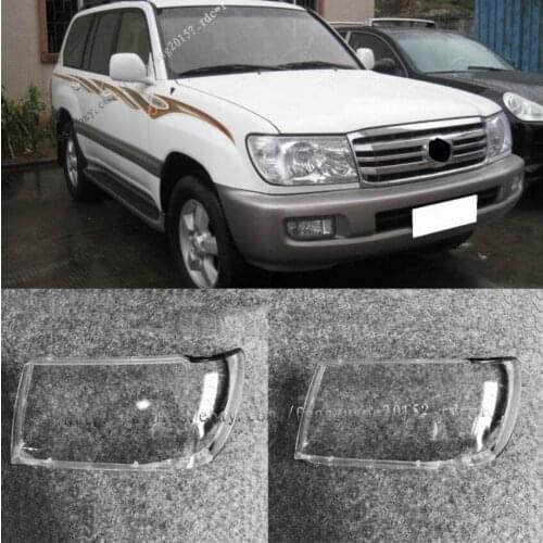 For Toyota Land Cruiser LC100 2005-2007 2pcs Headlight Transparent cover Hardening