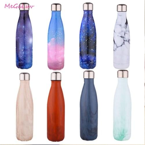 Double-layer Vacuum Flask 304 Stainless Steel Coke Bottle Large-capacity Outdoor Thermos Sports Bottle Student Water Cup Gift