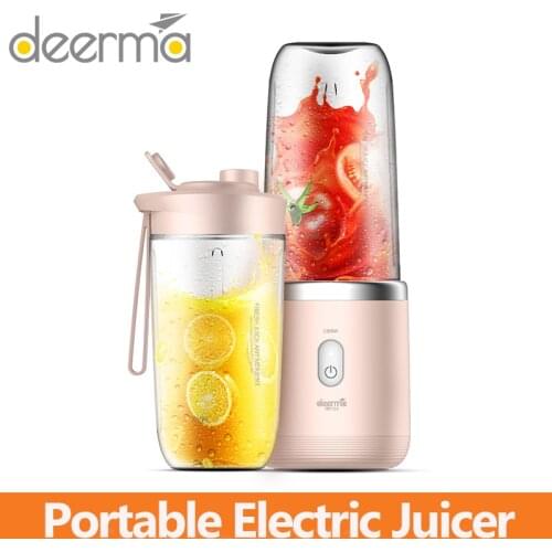 Deerma Electric Juicer 400ML Portable Blender Automatic Multipurpose Wireless USB Mini Juicer with Cup Cut Mixer