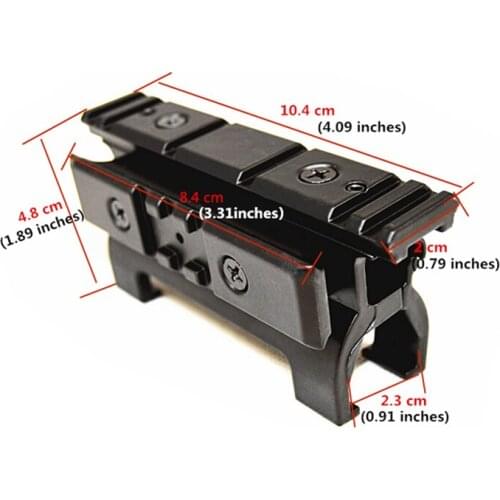 FIRECLUB New Arrival Full Metal Riser Scope Mount Base with Picatinny Weaverer Rail 20mm for Marui MP5 Hunting Accessories