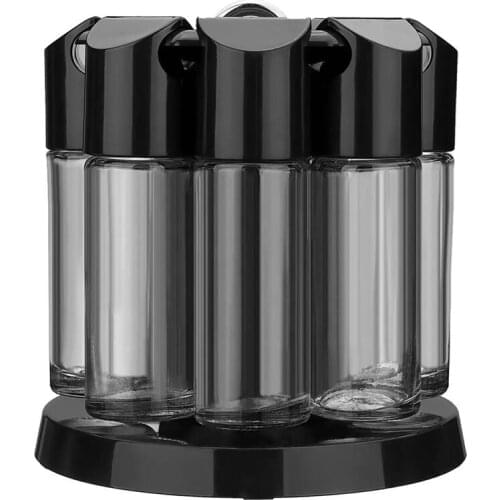 Lid Condiment Pot Seasoning Bottle Kitchen Supplies Seasoning Bottle Set Seal The Rotating Seasoning Rack Spice Tools