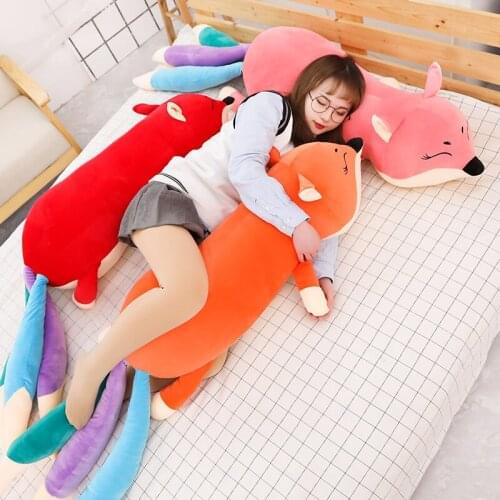Kawaii Huge Size Fox Stuffed Animals Plush Toys For Children Toys Plush Pillow Fox Stuffed Animals Cushion Soft Toys Doll