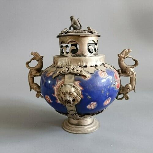 CHINESE HANDWORK PAINTING PORCELAIN INCENSE BURNER