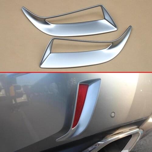 Matte Chrome Tail Rear Fog Light Foglight Cover Trim Fit For Lexus RX350 RX450h 2016 2017 2018 2019 Exterior Accessories