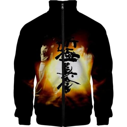 Kyokushin Karate 3D Baseball Jacket Men Bomber Jacket Harajuku Streetwear Hip Hop Hoodies Casual Stand Collar Zipper Sweatshirt