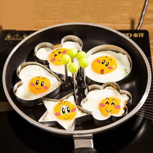 Arrive 5 Pcs/ Lot Creative Kitchen Gadgets Stainless Steel Cooking Eggs Home Useful Kitchen Gadgets Tool Free shipping