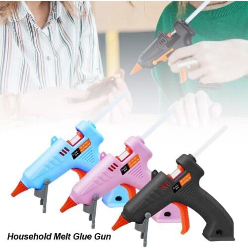 20 (W) Hot Melt Glue Gun Smart Adjustable Temperature Copper Nozzle Heater Muzzle Gun DIY Craft Repair Tool
