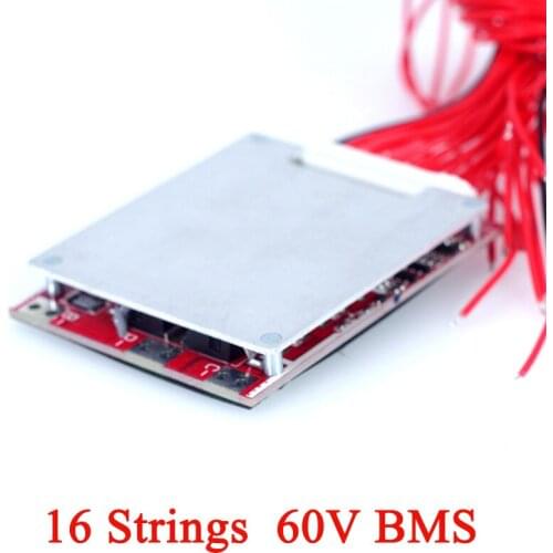 60V 16 string BMS Electric bicycle battery pack circuit protection board 64V 30A 80A 18650 lithium battery pcb