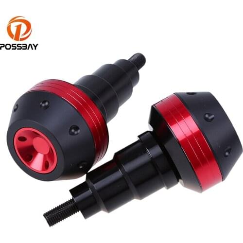 POSSBAY 10MM Universal Motorcycle Frame Slider Crash Pad Protector Slider for Suzuki GSXR1000 2003-2004 Hayabusa 1300 2008-2009