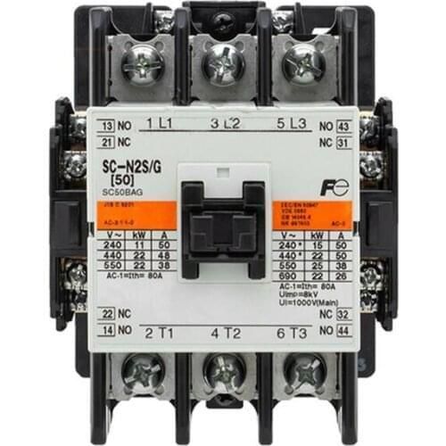 SC-N2S/G DC110V 3P | 50A | 110VDC SC AC contactor (DC coil)