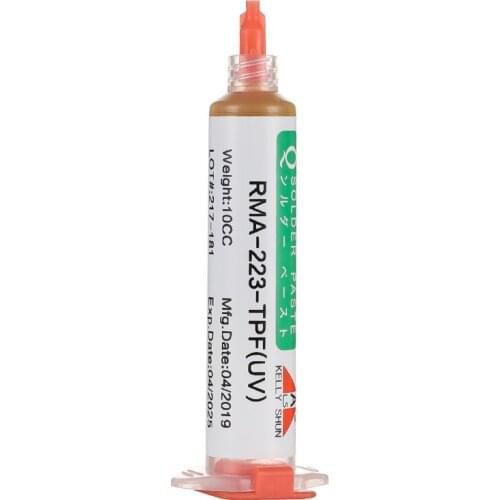 Kellyshun RMA-223-TP(UV) Syringe Welding Flux Lead-free Environmental Protection Welding Fluxes Flux For Soldering