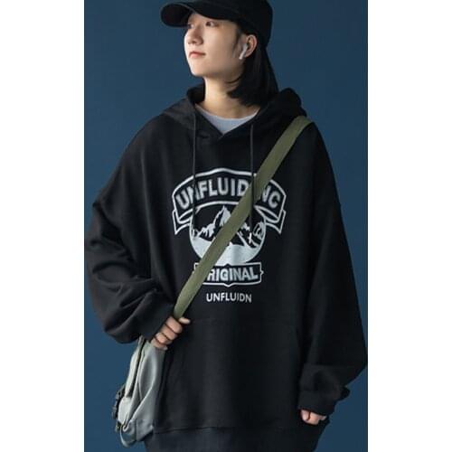 Loose Size Drawstring Hoodies Printed Cotton Spring Korean Thin Section Harajuku Hip-hop Y2K Met Cute Oversize Itself Sweatshirt