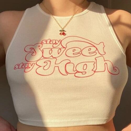 Топик женский Slogan crop top sexy тельняжка white vest top womens summer top crop top tops for women summer tank top футболка