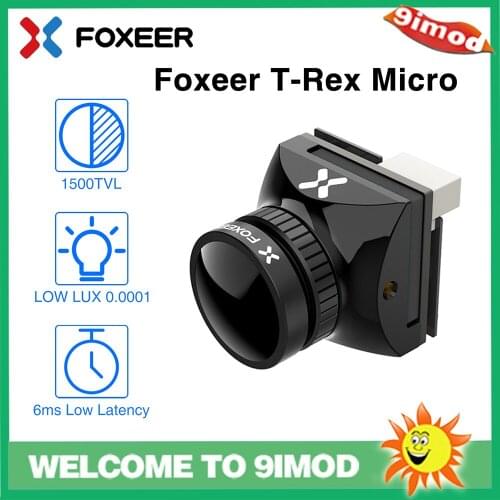High Quality Foxeer T-Rex Micro 1500TVL 6ms Low Latency Super WDR FPV Camera for FPV Racing RC Drone