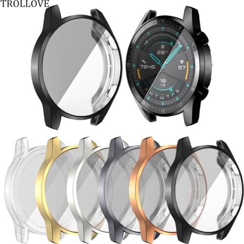 Protector Case For Huawei Watch GT 2 46mm 42mm GT2 360 TPU Cover Full Case For HUAWEI Watch GT 2E GT2E Screen Protection Shell