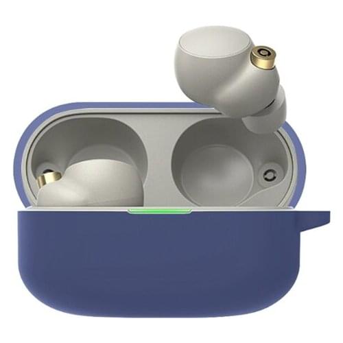 Case Protective SkinCompatible with-S-ony WF-1000XM4 Earbuds Charging Case Anti-dust & Shockproof Soft Silicone Case