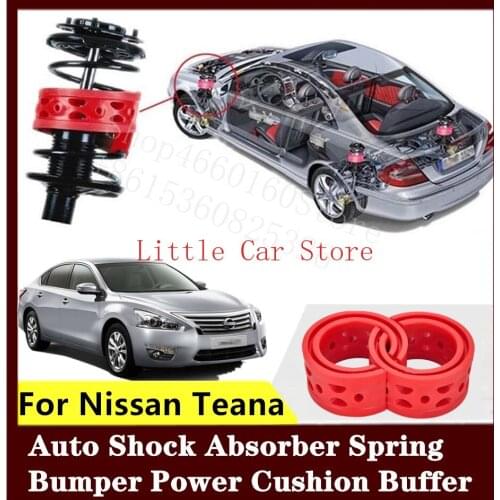 2PCS Front Rear Suspension Shock Bumper Spring Coil Cushion Buffer For Nissan Teana
