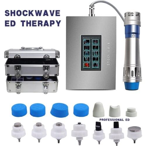 Suitcase ESWT Electromagnetic Shockwave Therapy Machine Lattice Ballistic Shock Wave Physiotherapy Equipment For ED Treatment