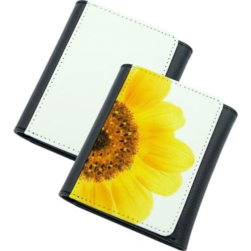 FREE SHIPPING 10pcs/lot Blank Sublimation Leather Wallet Purse Bag for Hot transfer Printing Blank consumables DIY