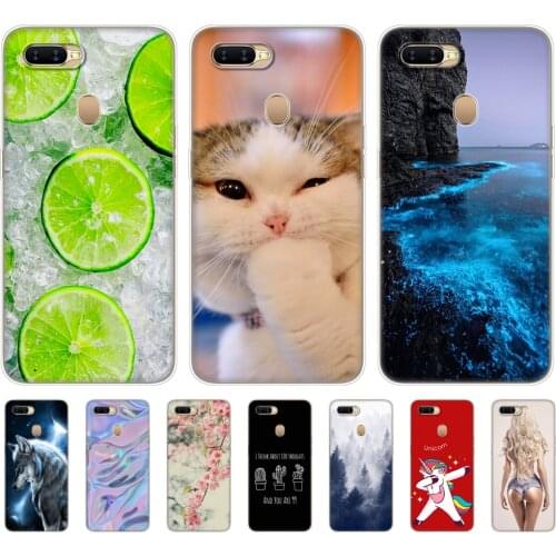 For OPPO A5S Case 6.2" Soft Silicon TPU Back Phone Cover For Oppo A 5S OppoA5s CPH1909 Bumper Skin shockproof Coque Shell