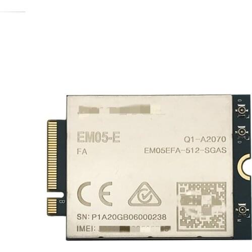 EM05 EM05-E M.2 package FDD-LTE/TDD-LTD 4G LTE Cat4 1500Mbps B1/B3/B7/B8/B20/B28/B38 Europe/Australia/New Zealand