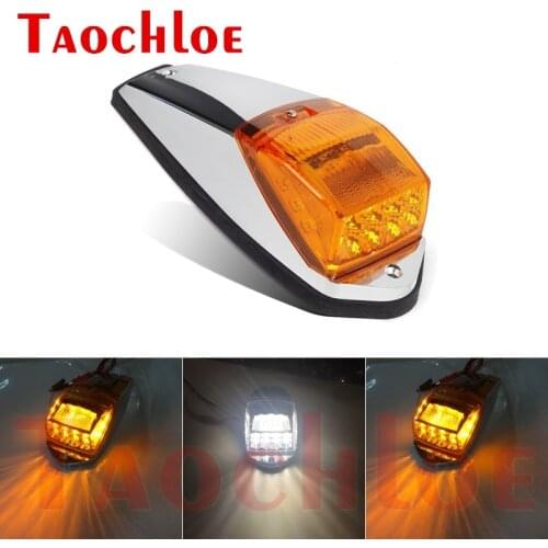 1Pc Heavy Duty Truck Trailer Tractor Running Lights 12V 24V Cab Marker Roof Signal Lamp Clearance Lights Top Fog Lamp