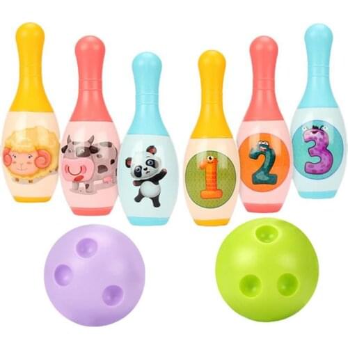 Toys Bowling Children Indoor Sports Puzzle Color Baby Gift Bowling Bottle Set Ball Kit Kids Colorful Sports Toy Party Game