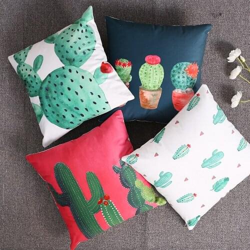 Cactus plants personality gift Golden luxury Pillow cushion cover decorative PILLOW for office Home Decor pillow sofa cushions