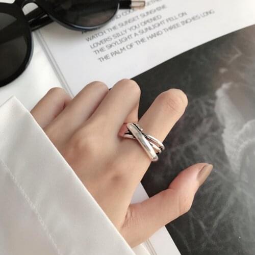 New Arrivals Vintage Multi-layer Chains Rings For Women Large Adjustable Size Finger Ring Fashion Boho Jewelry
