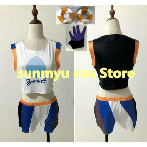 Pokemon Sword and Shield Nessa Cosplay Costume Clothes Custom Size Customize Halloween
