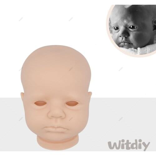 Witdiy Loulou open ones eyes 50CM Reborn baby doll kit Unpainted reborn kit Reborn doll kit blank parts Lifelike kit