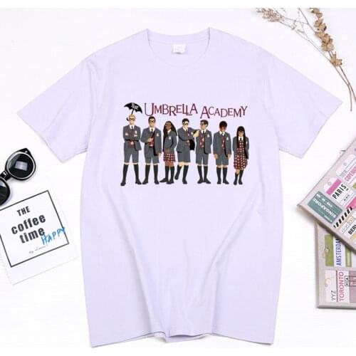 Fashion Umbrella Academy Graphic Print Tshirts Camisetas De Mujer Diego Cha-Cha Cartoon T Shirt Casual Summer Kawaii Clothes