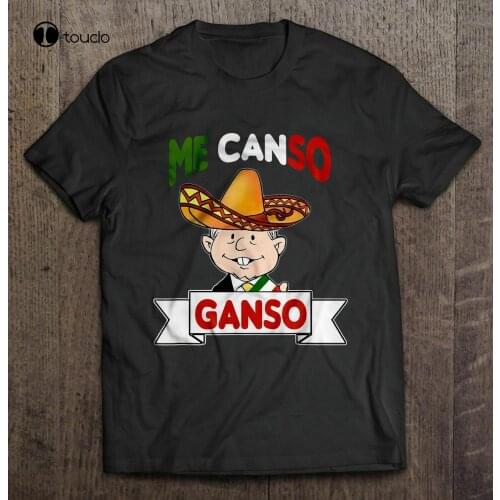 New Me Canso Ganso Amlo Mexican Chibi Cute Black T-Shirt S-5XL Cotton Tee Shirt