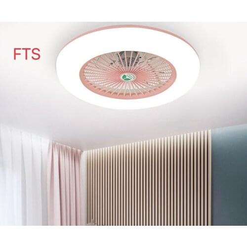 Simple and modern LED with remote control fan light acrylic ultra-thin ceiling light restaurant silent fan light bedroom lamps