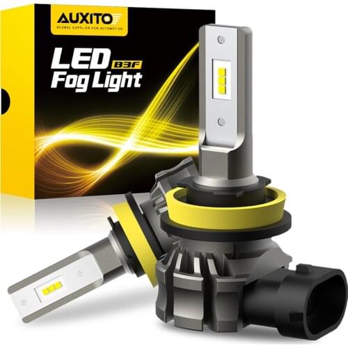 2Pcs AUXITO B3F Fog Lights H11 LED Canbus H10 H8 5202 H16 JP H27 880 LED Fog Lamp Day Driving Light for Lada Vesta Skoda Ford
