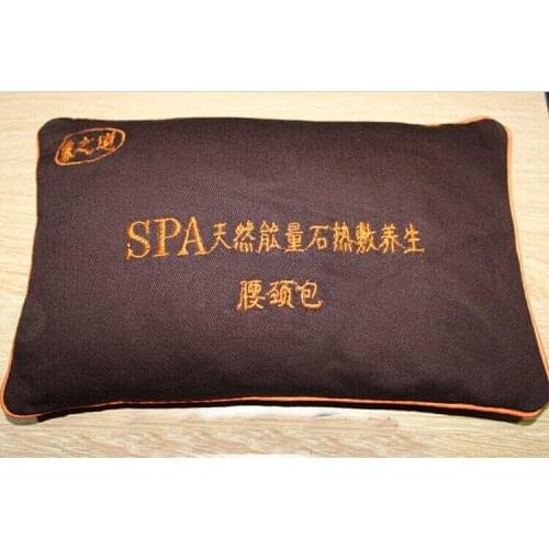 Salt moxa energy stone acupuncture massage bag volcanic hot stone therapy bag moxibustion massagetina