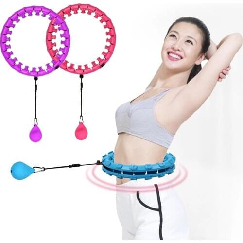 Fitness Smart Hoops Circle Sports Hoops Yoga Home Not Drop Adjustable Waist Training Ring Belly Trainer Abdominal Weight loss