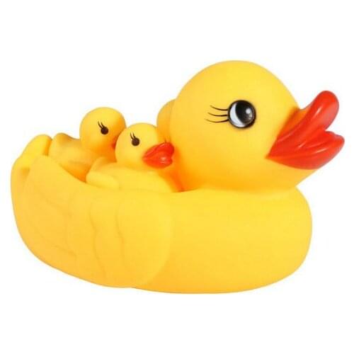 Evade Glue Water Soft Plastic Swimming Duck Vinyl Is Called Yellow Infant Bath Toys Squeeze-sounding Dabbling Toy 0-12 Months